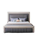 fully upholstered bed by homodenza