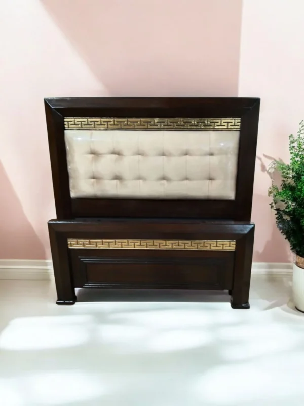 Elanza single bed white cushioned by homodenza