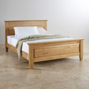 Rustic Edge – Solid Wooden Single Bed in Natural Finish