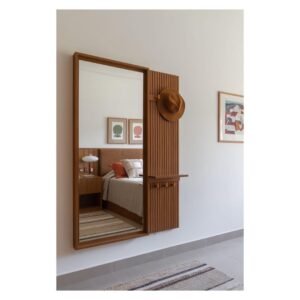 Artisan View – Rectangular Wall Mirror with Shelf