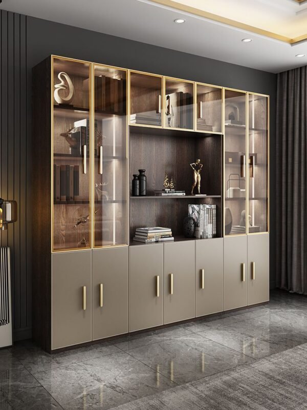 Luxe Line – Contemporary Showcase with Cabinets