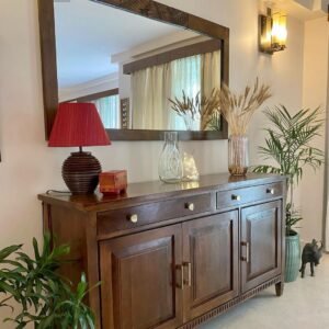 Vintage Crest – Classic Sideboard with Arched Mirror Back