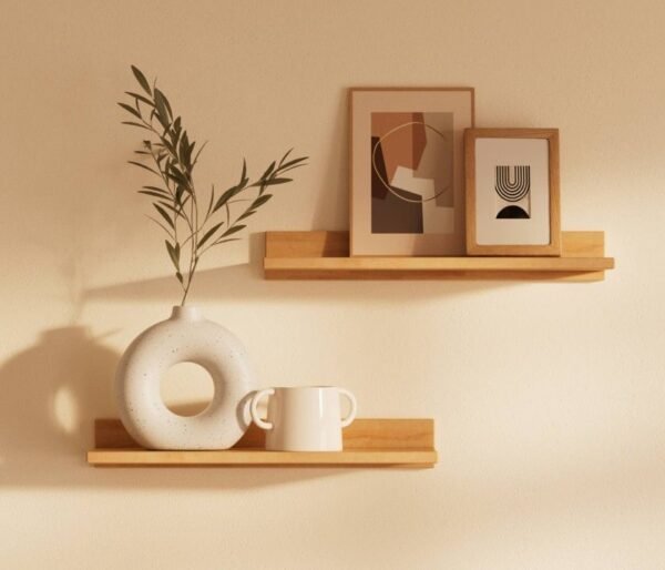 Frame Line – Dual Floating Shelves with Picture Ledges