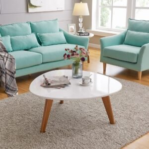 Nordic Pop – Tripod Coffee Table with White Top