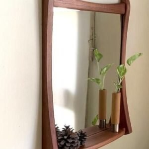 Zen Curve – Curved Wooden Wall Mirror