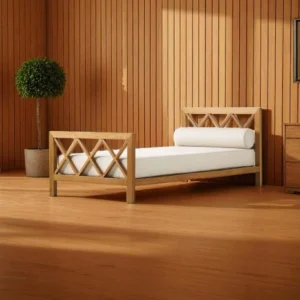 Urban Essence – Minimalist Wooden Single Bed Design