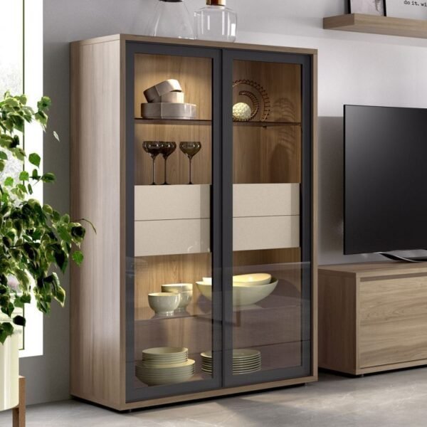 Metro Frame – Minimalist Glass Showcase with Black Frame