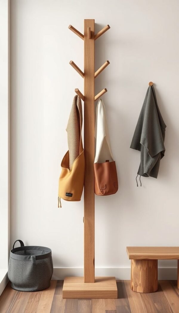 Tree Stand – Natural Style Wooden Coat & Hat Hanger