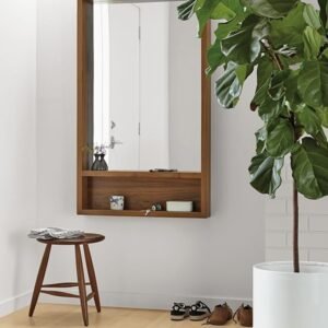 Botanical Arch – Wall Mirror with Planter Shelf