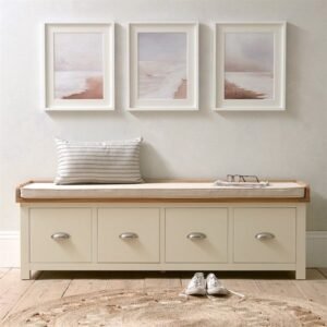 Cottage Soft – Cream Settee with Storage Drawers