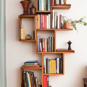 Pastel Serenity – Mint Green Arched Storage Cabinet with Multi-Tier Shelves