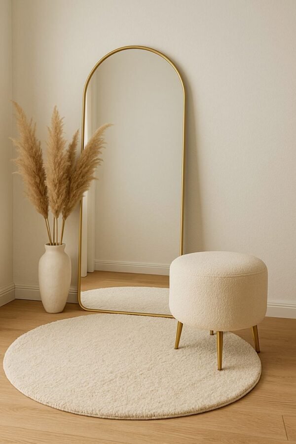 Soft Glow – Arched Mirror with Rounded Frame