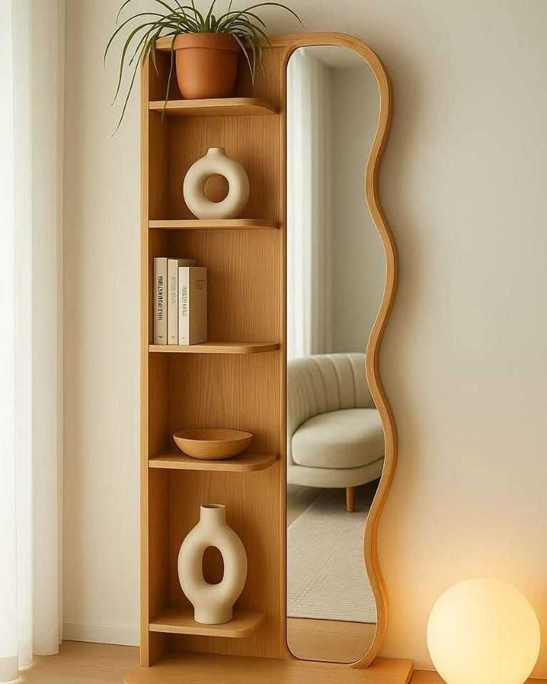 Wave Mirror – Designer Wooden Mirror Frame Wave Mirror – Designer Wooden Mirror Frame