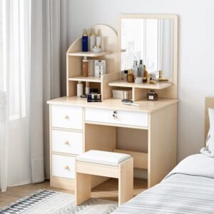 white modern dressing table
