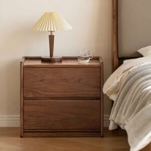 Minimalist Walnut Bedside Table