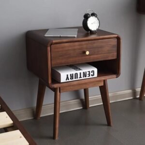 Retro Wood Bedside Table