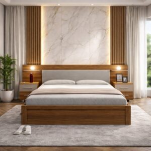 Luxury Walnut Lamination Bed