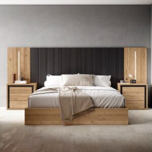 Luxury Wood Panel Lamination Bed