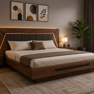 Contemporary Floating Lamination Bed