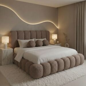 Luxury Curved Headboard Bed