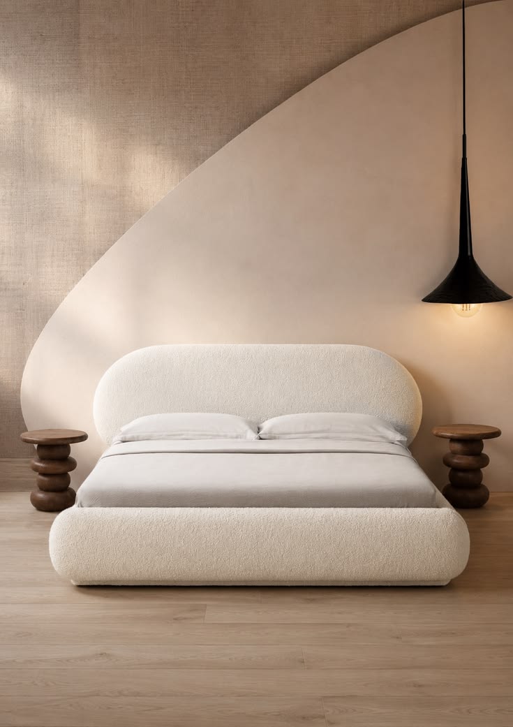 Modern Minimal White Bed Modern Minimal White Bed