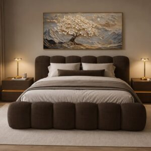 Luxury Dark Brown Bed
