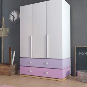 Lavender & White Kids Wardrobe