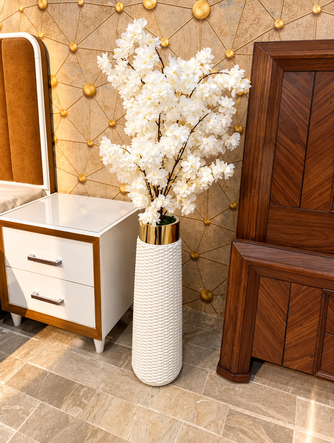 Ivory Blossom Floor Accent Ivory Blossom Floor Accent