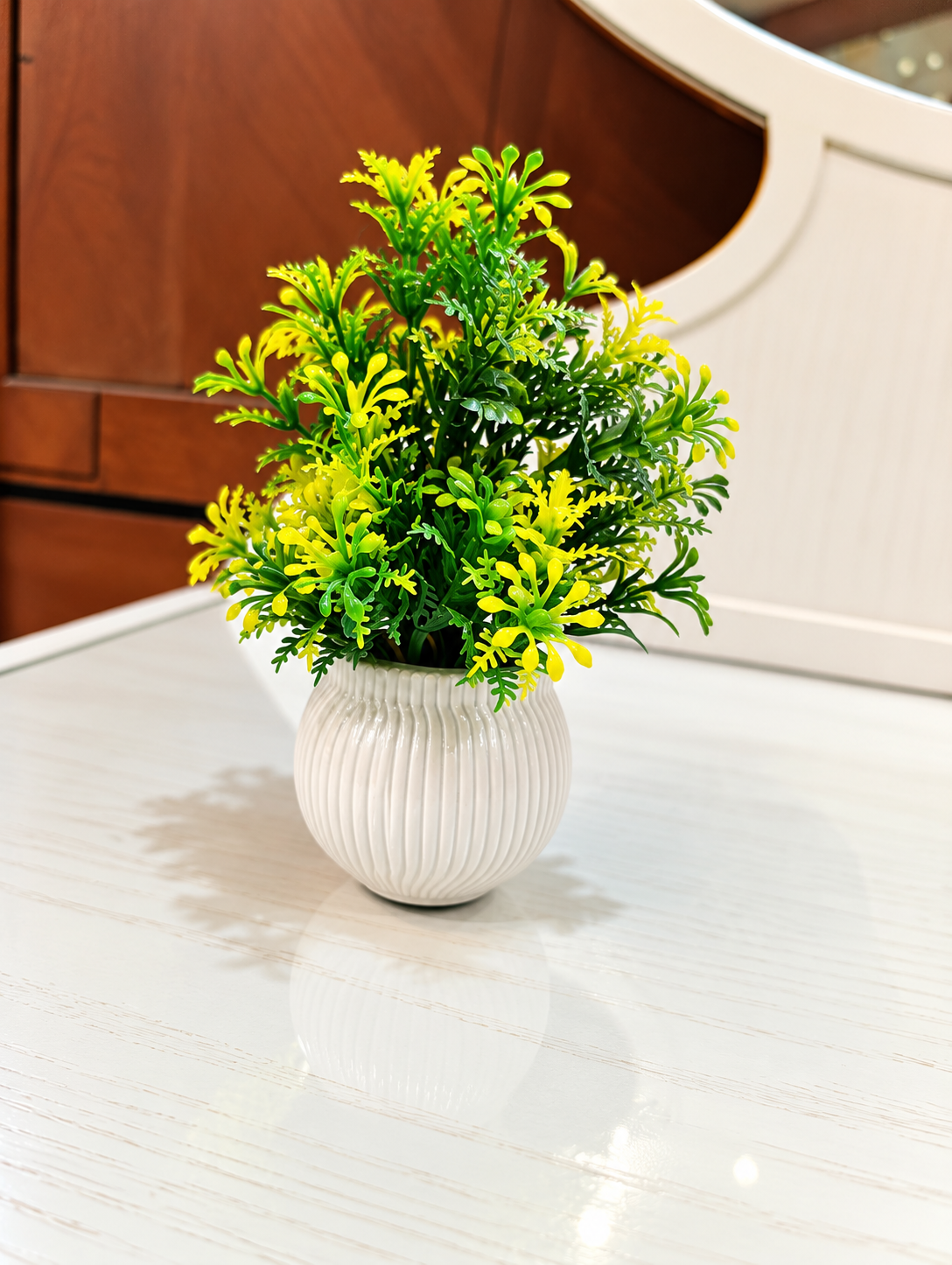 Lime Ribbed Botanical Pot Lime Ribbed Botanical Pot