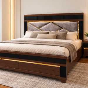 Chevron Luxe Designer Bed