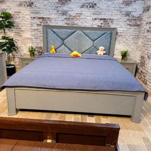 Diamond Grey Statement Bed