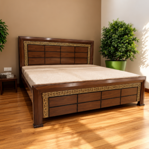 Sunlit Walnut Heritage Bed