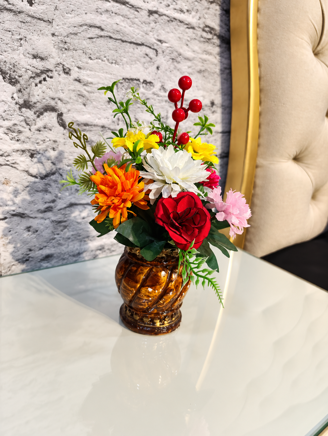 Ruby Bloom Gloss Vase Ruby Bloom Gloss Vase