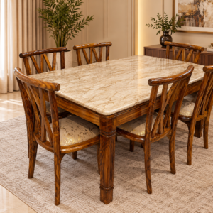 Golden Vein Walnut Dining Set