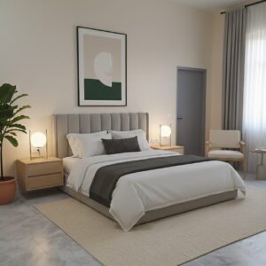 Ivory Haven Upholstered Bed