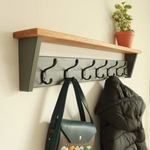 Home Wall Spot – Wall-Mounted Clothes Hanger with Shelf